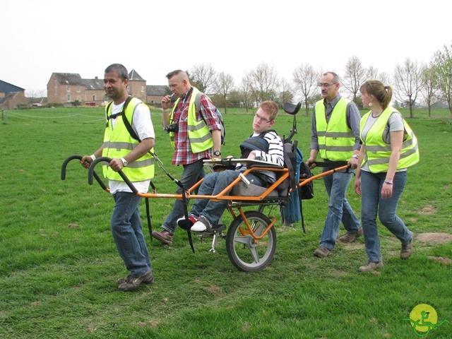 randonnée sportive avec joëlettes, Eghezée, 2014